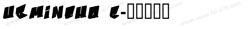 udmincho b字体转换